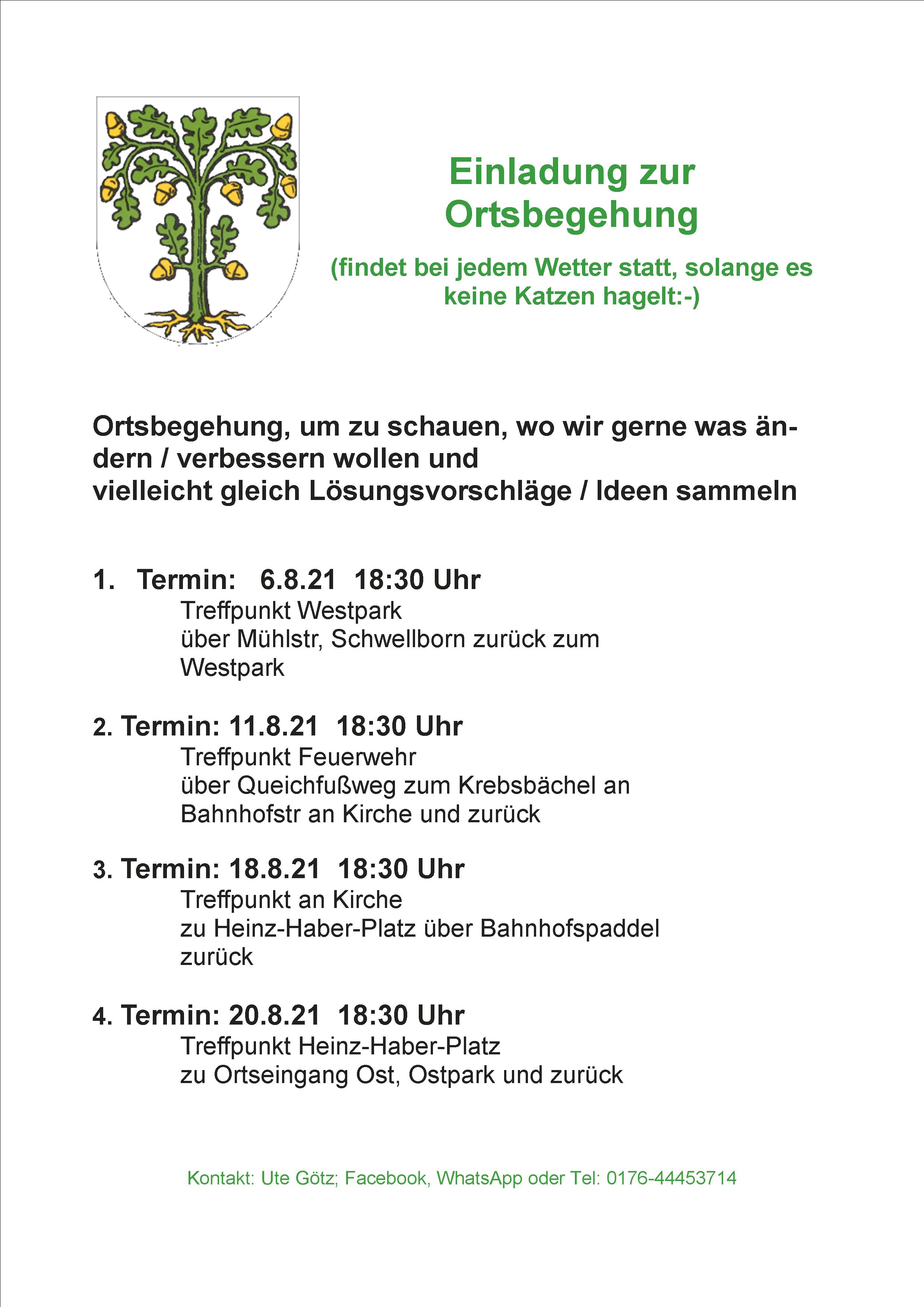 1628001803189 Termine erste Ortsbegehungen